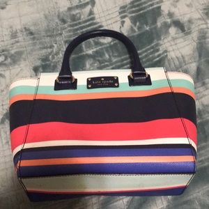 Kate Spade Rainbow Striped Handbag